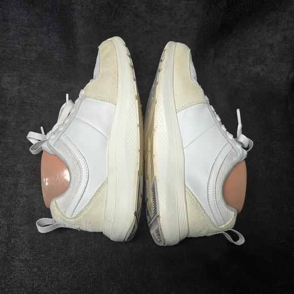 Vionic Athena Leather Lace-Up Side Zip Slip on Sneaker Shoe - Picture 4 of 10